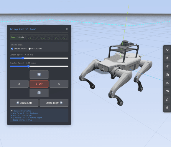 Teleoperation screenshot