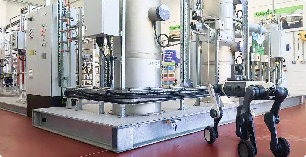 Live deployment of the inspection robot on the DarbyTech training rig